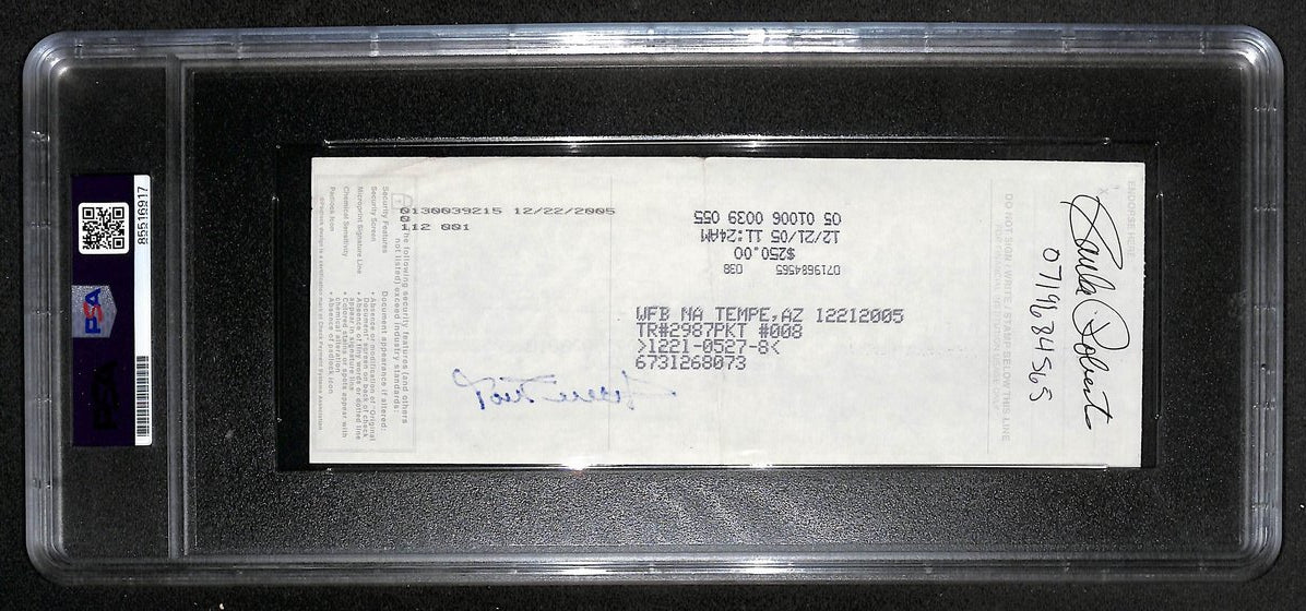 Willie Mays HOF Signed/Auto 2005 Bank Check PSA/DNA GEM MT 10   211189