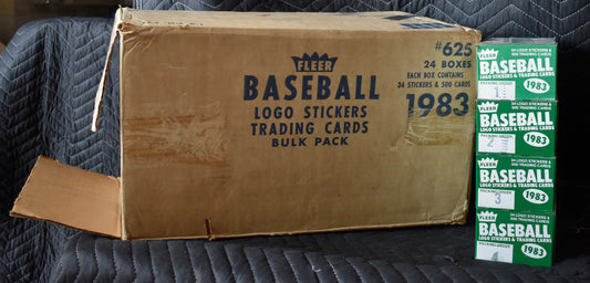Lot of (4) 1983 Fleer Baseball Vending Boxes (Box 1-4) - Gwynn Boggs RC RBX78