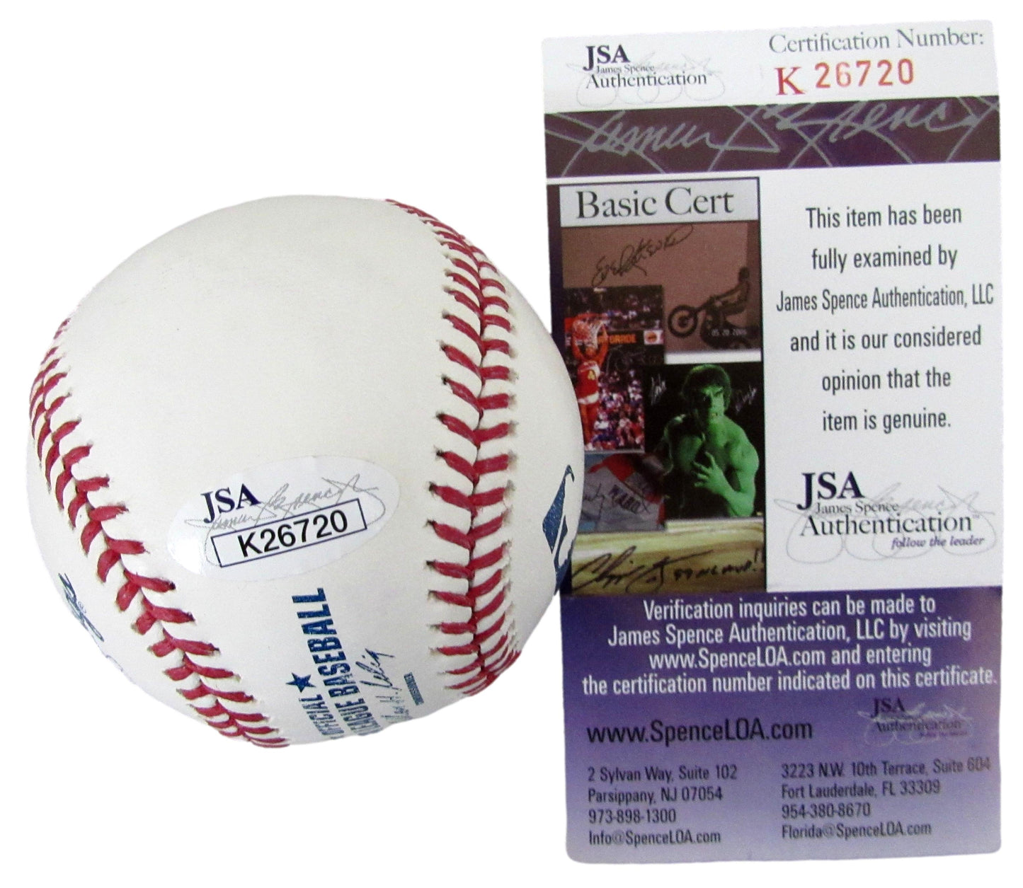 Clayton Kershaw Signed/Auto OML Baseball Los Angeles Dodgers JSA   210202