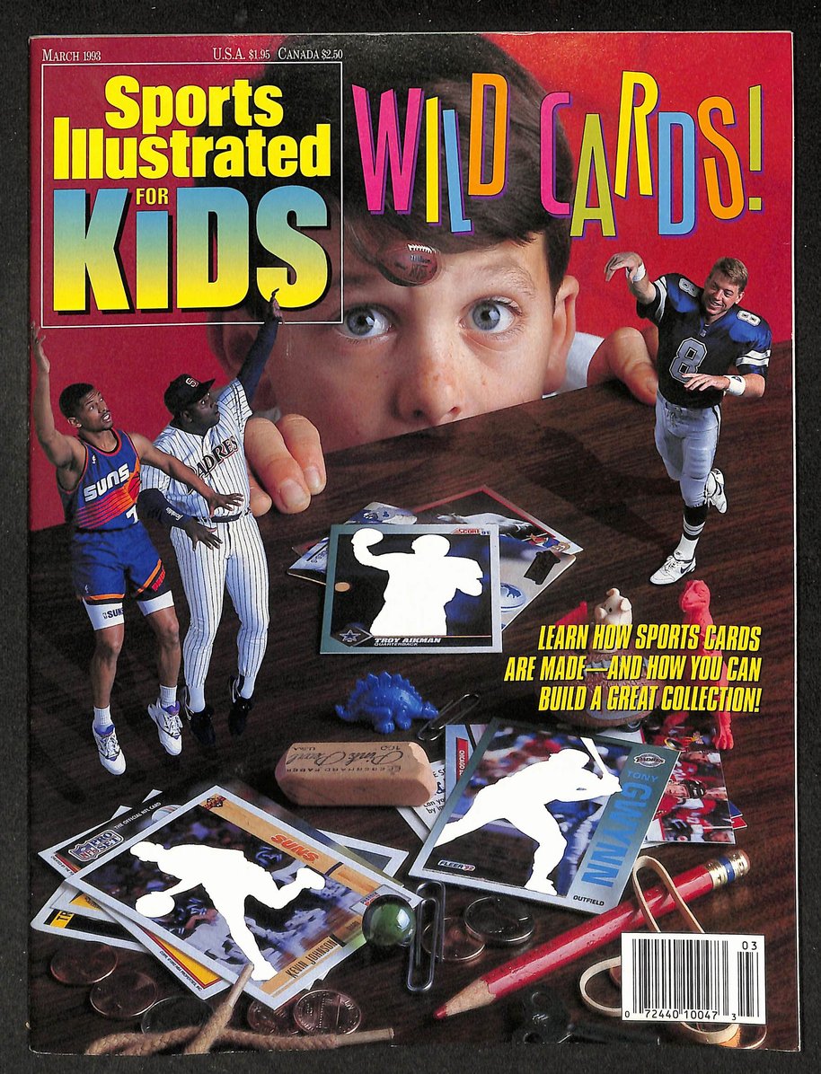 1993 Sports Illustrated for Kids Shaquille O'neal Newsstand w/ Cards 211205