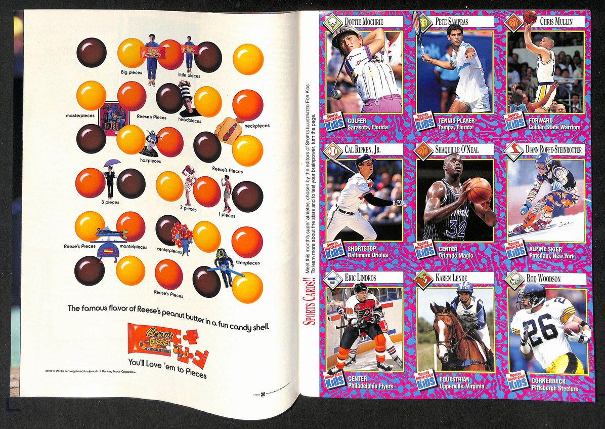 1993 Sports Illustrated for Kids Shaquille O'neal Newsstand w/ Cards 211205