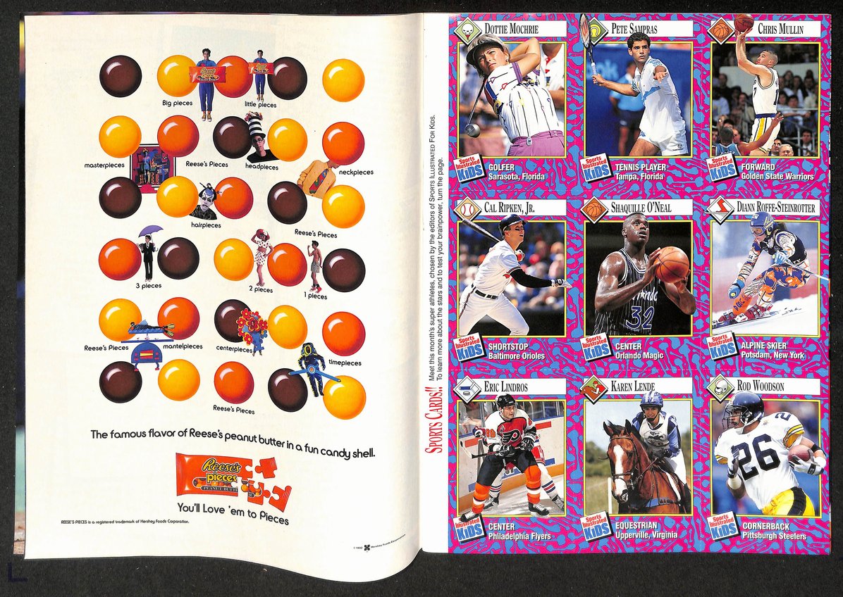 1993 Sports Illustrated for Kids Shaquille O'neal Newsstand w/ Cards 211206
