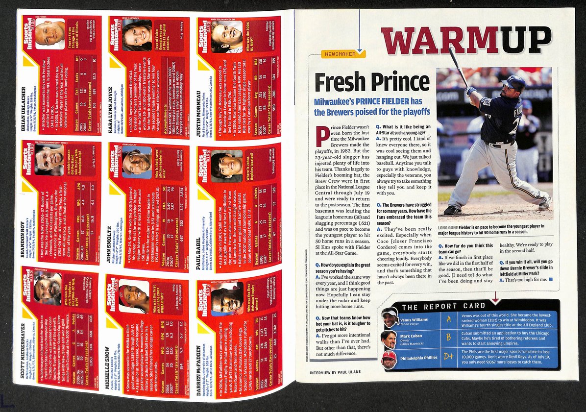 2007 Sports Illustrated for Kids NFL Preview w/ Cards Paul Babil RC 211209