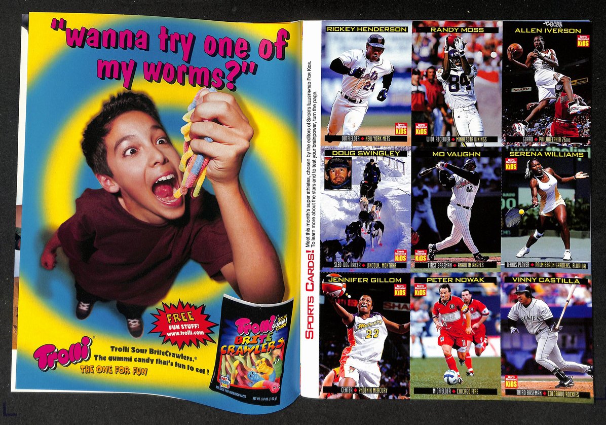 1999 Sports Illustrated for Kids Newsstand w/ Cards Serena Williams RC 211215