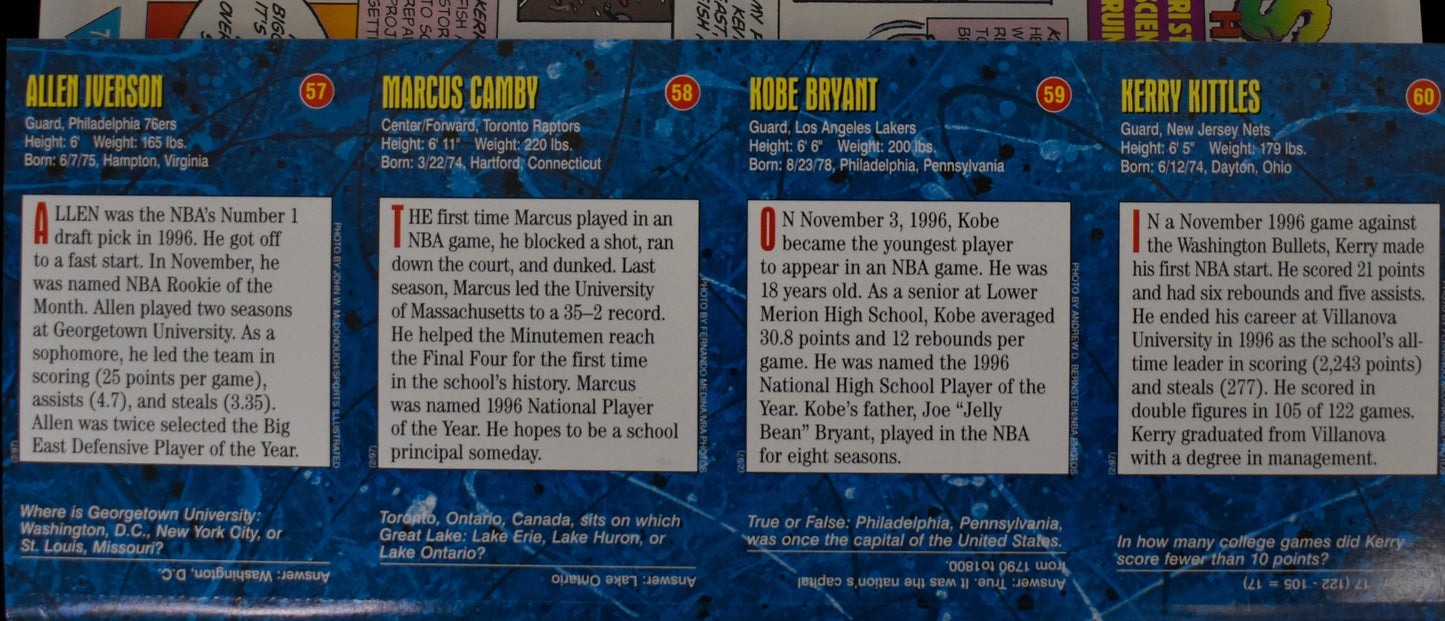 1997 Sports Illustrated for Kids Jordan Newsstand w/ Cards Kobe Bryant RC 211216