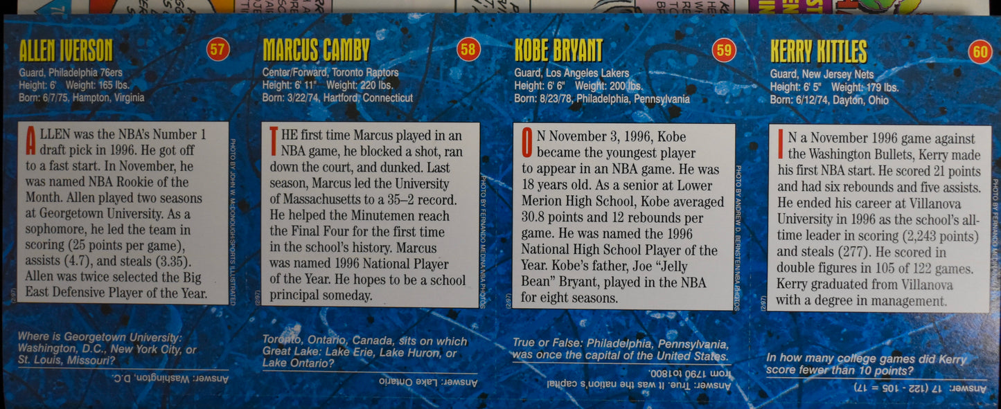 1997 Sports Illustrated for Kids Jordan Newsstand w/ Cards Kobe Bryant RC 211217