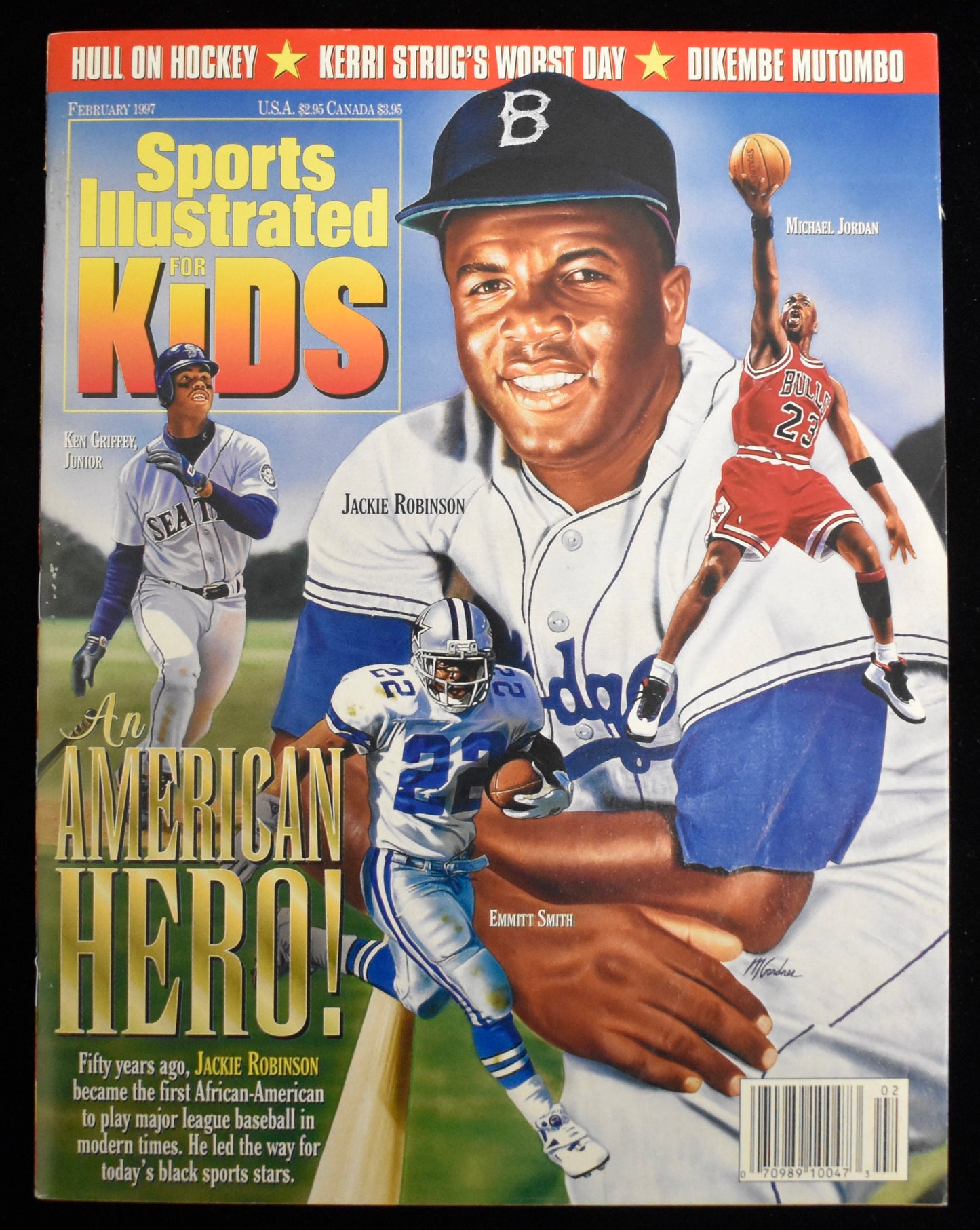1997 Sports Illustrated for Kids Jordan Newsstand w/ Cards Kobe Bryant RC 211220