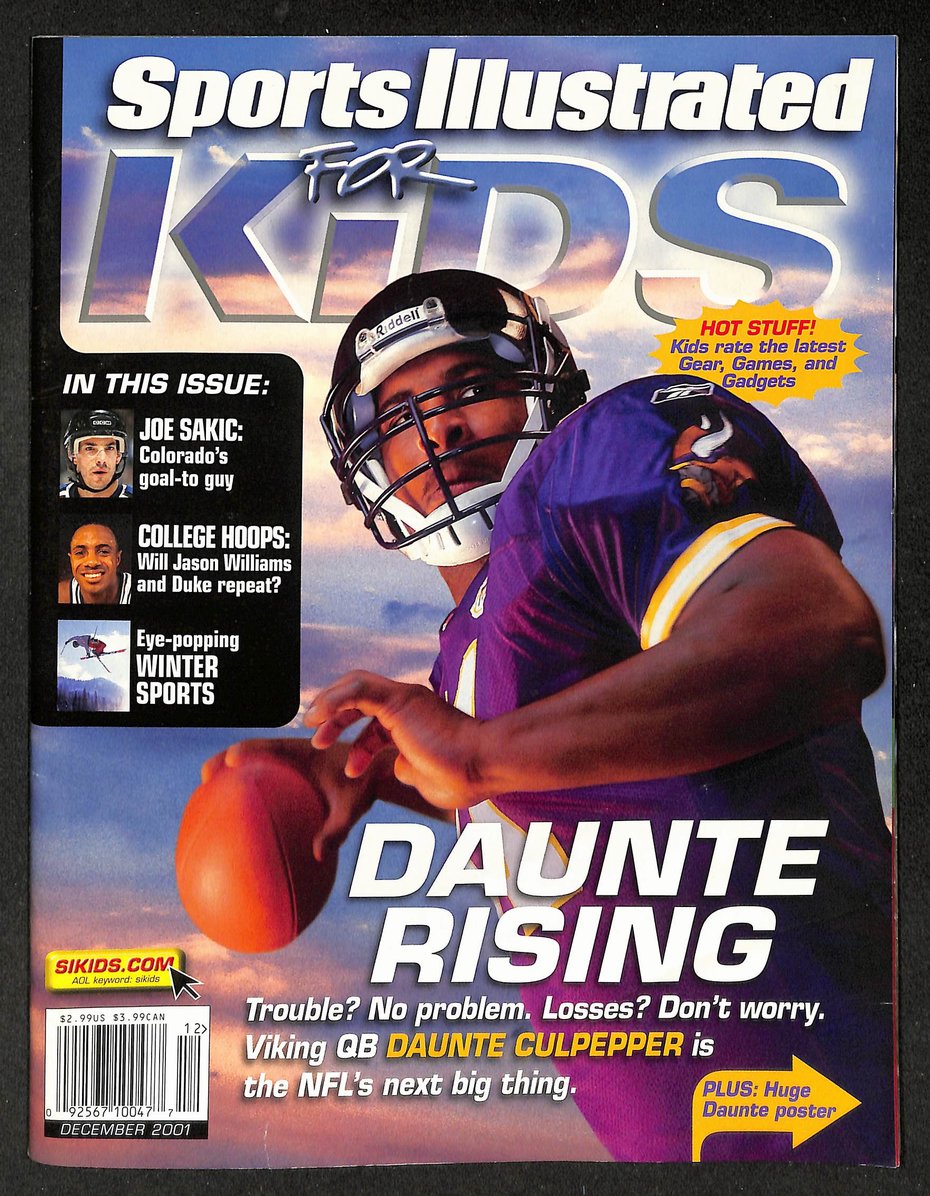 2001 Sports Illustrated for Kids Daunte Culpepper w/ Cards  211222