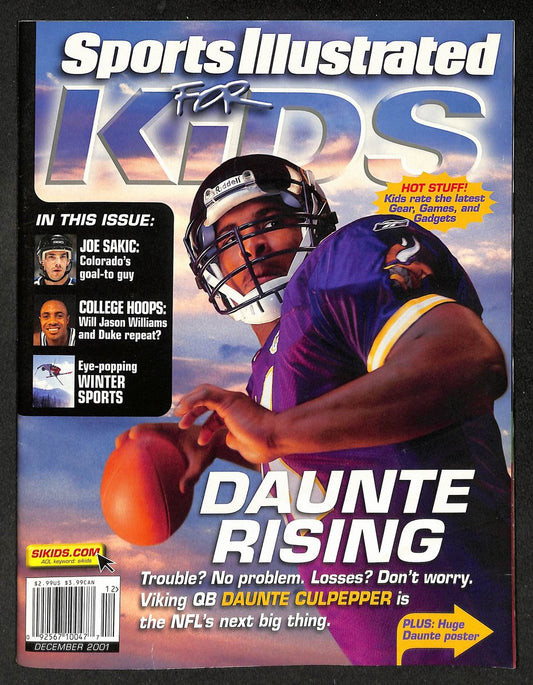 2001 Sports Illustrated for Kids Daunte Culpepper w/ Cards  211222