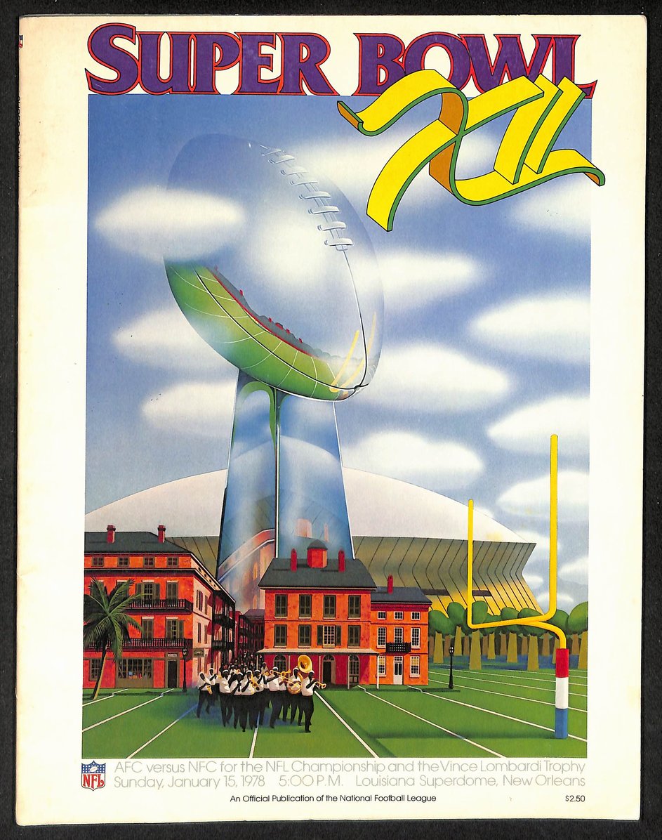 1/15/1978 Super Bowl XII Game Program Denver Broncos vs. Dallas Cowboys 210507