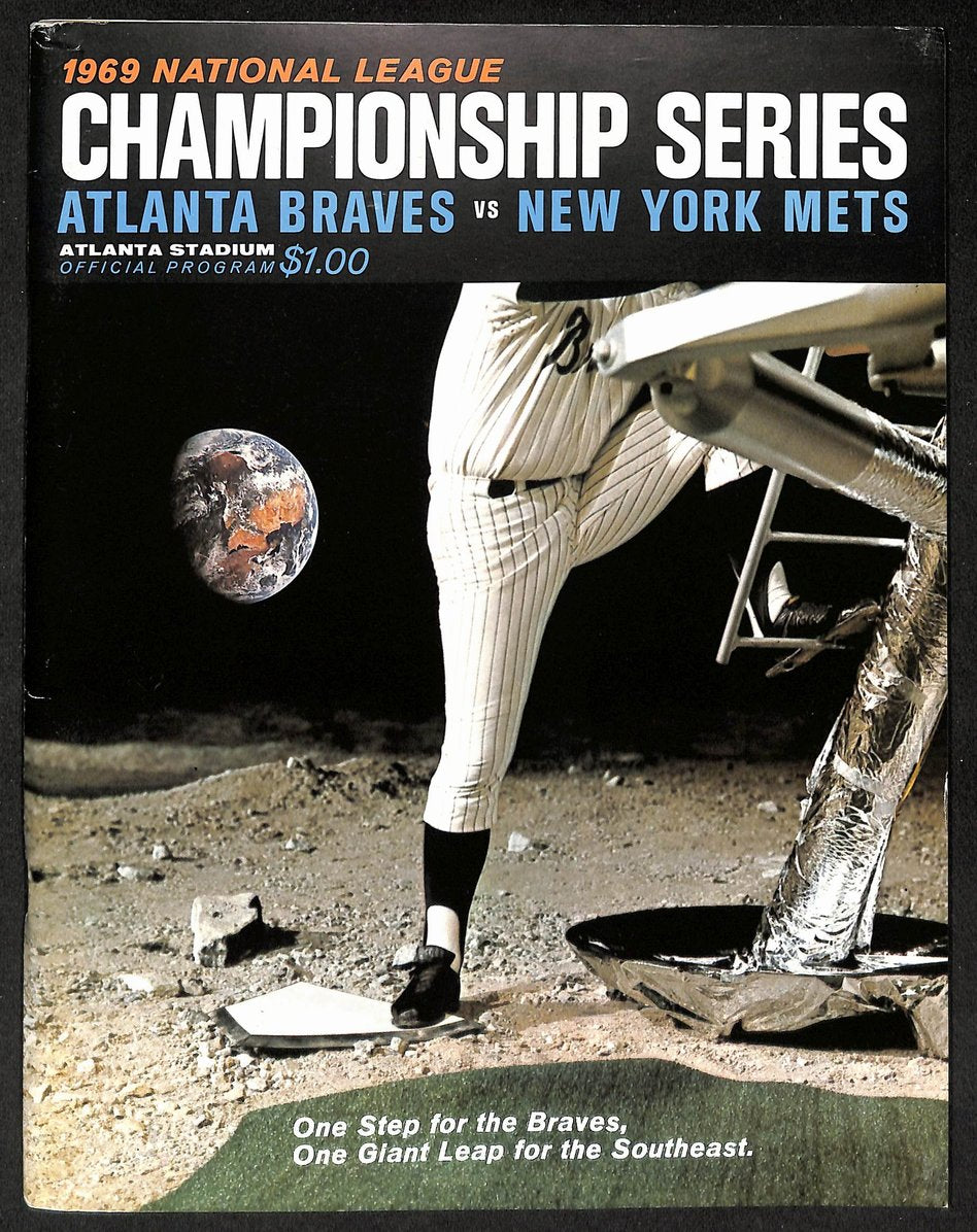 1969 NL Championship Series MLB Game Program Atlanta Braves vs. New York Mets
