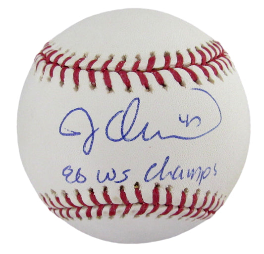 Jesse Orosco Signed/Inscr OML Baseball New York Mets Steiner/MLB Holo   210222