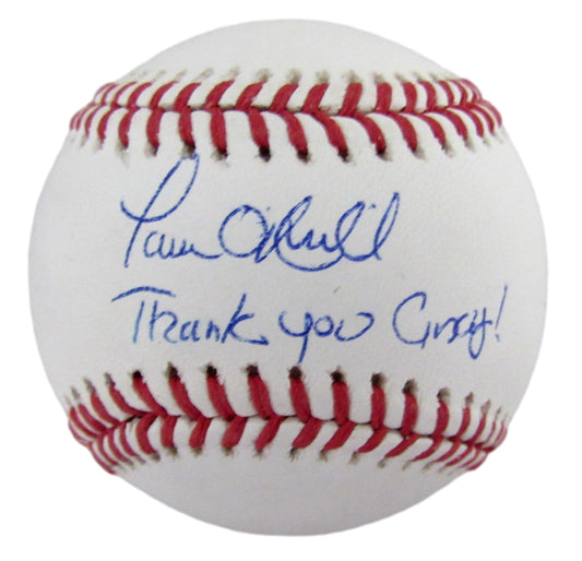 Paul O'Neill Signed/Inscribed OML Baseball Cincinnati Reds Steiner   210226