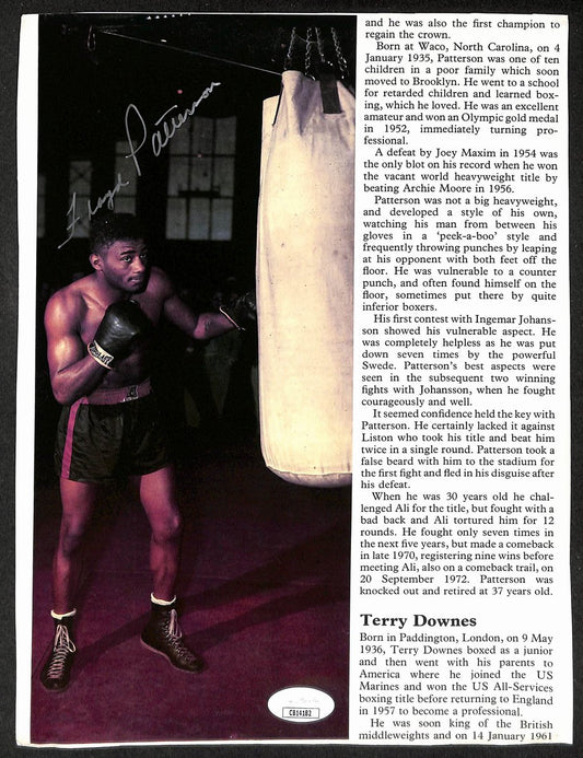 Floyd Patterson Signed/Autographed Color Magazine Page Boxing JSA 210697