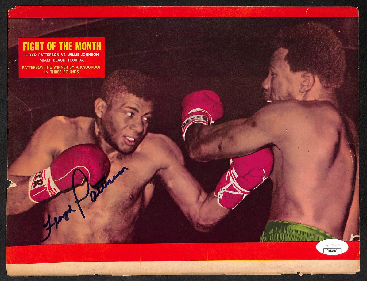 Floyd Patterson Signed/Autographed Color Magazine Page Boxing JSA 210699