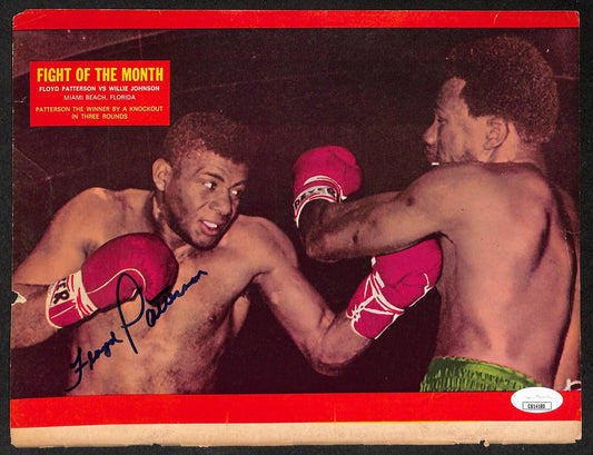 Floyd Patterson Signed/Autographed Color Magazine Page Boxing JSA 210699