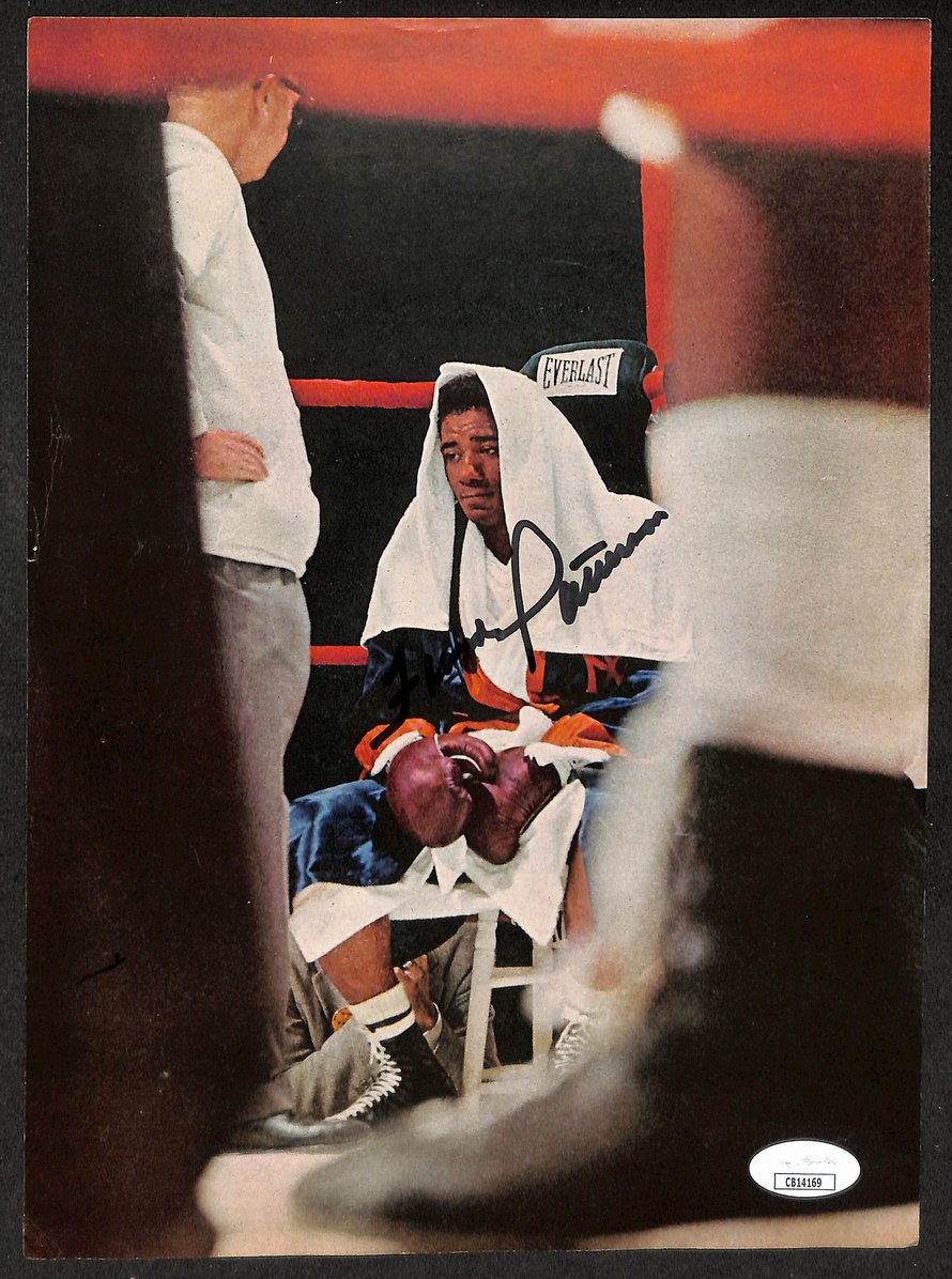 Floyd Patterson Signed/Autographed Color Magazine Page Boxing JSA 210710