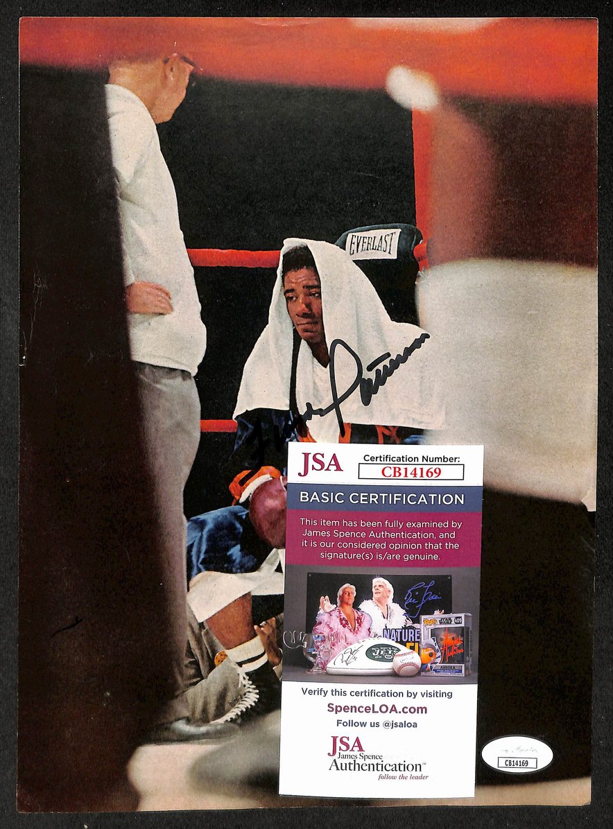 Floyd Patterson Signed/Autographed Color Magazine Page Boxing JSA 210710