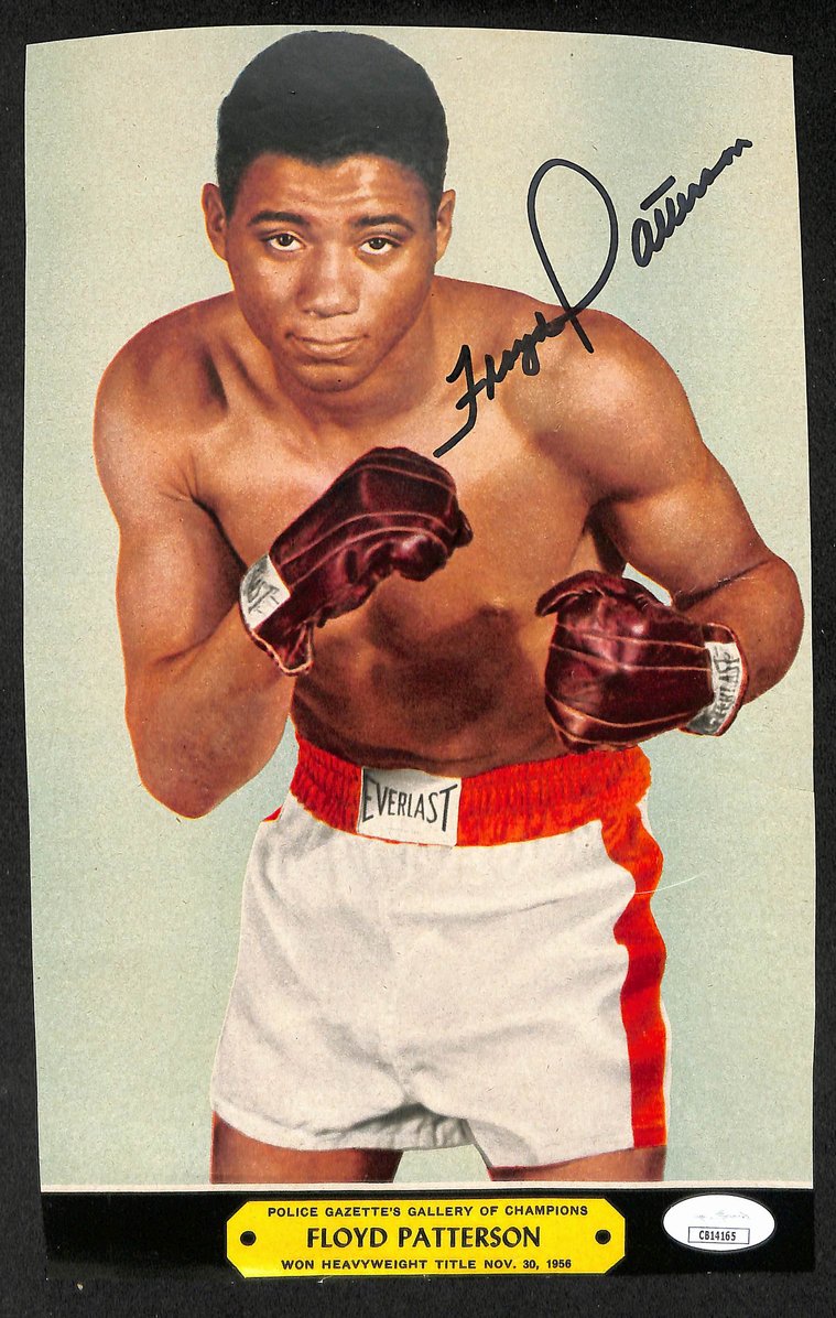 Floyd Patterson Signed/Autographed Color Magazine Page Boxing JSA 210714