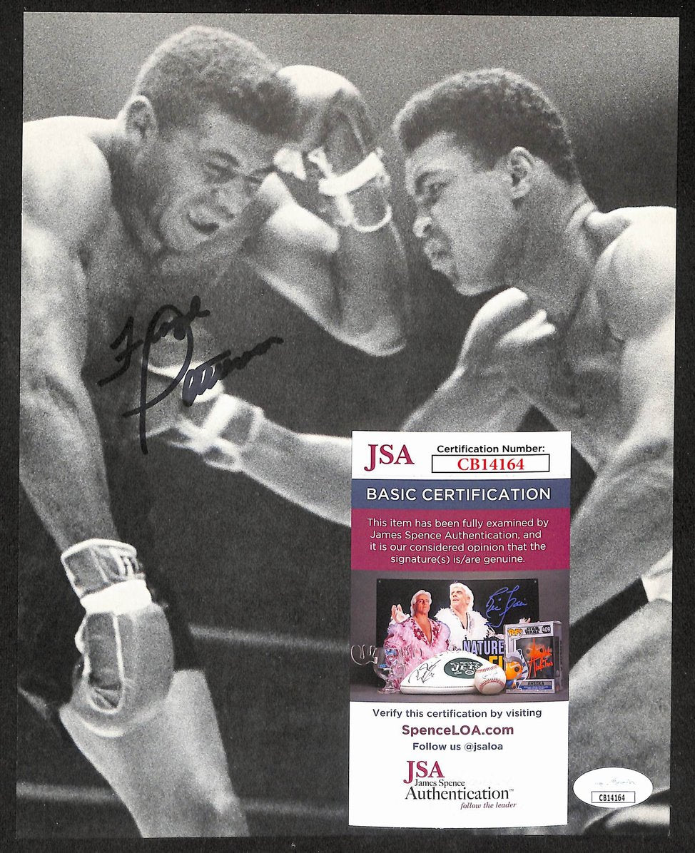Floyd Patterson Signed/Autographed B&W Magazine Page Boxing JSA 210715