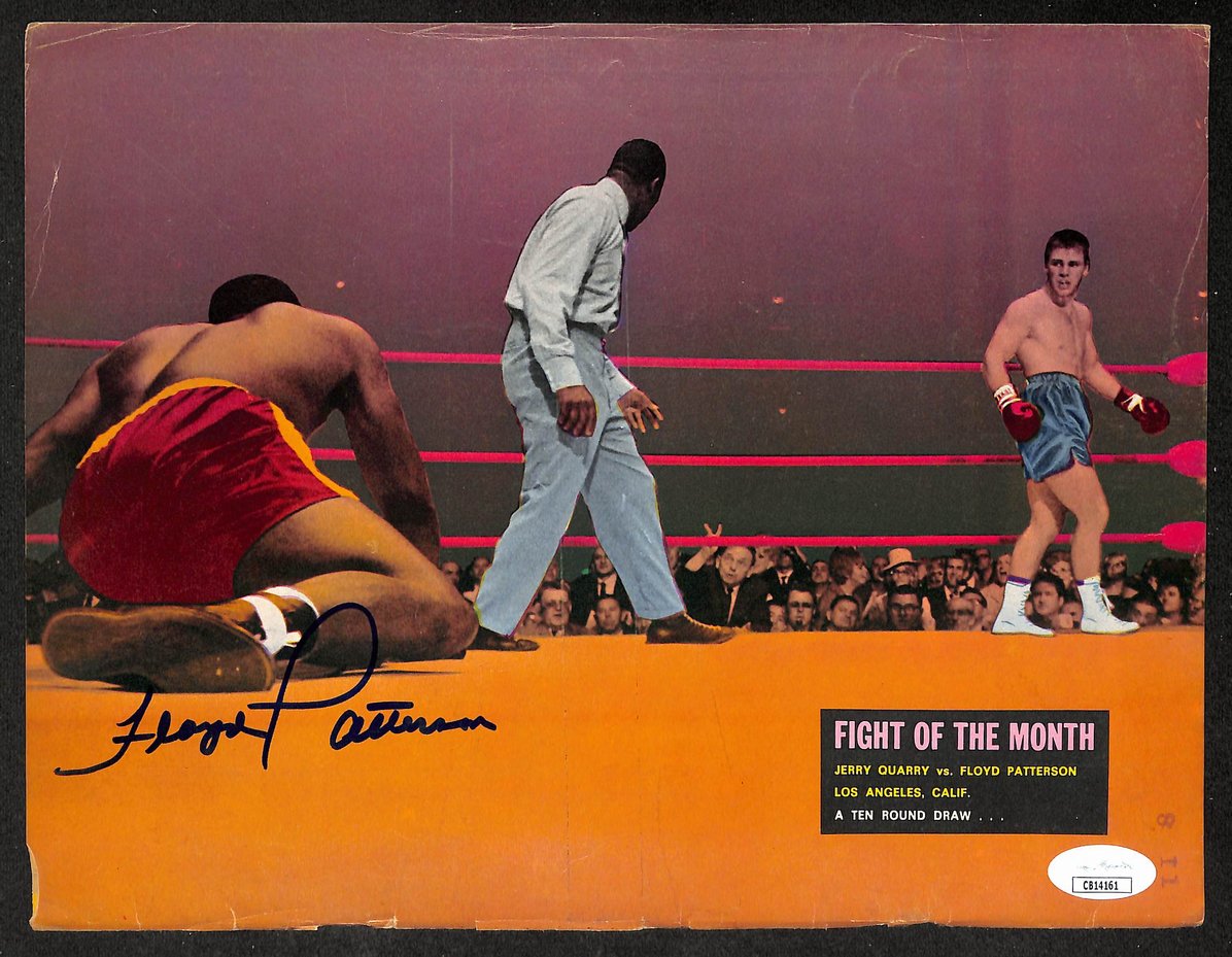 Floyd Patterson Signed/Autographed Color Magazine Page Boxing JSA 210718