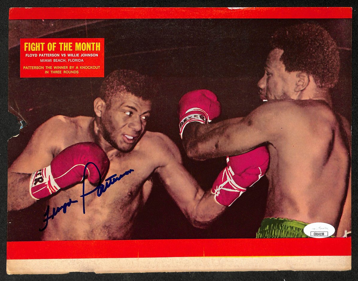 Floyd Patterson Signed/Autographed Color Magazine Page Boxing JSA 210720