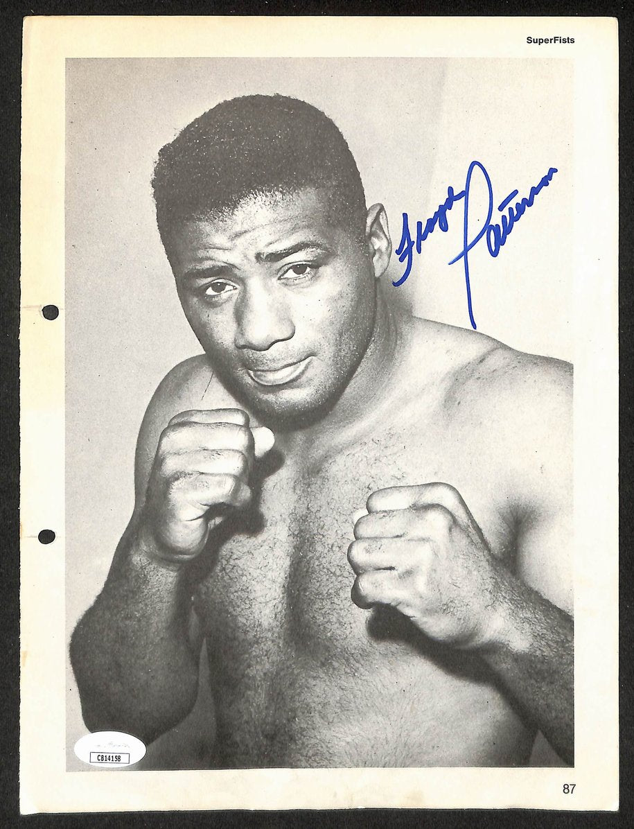Floyd Patterson Signed/Autographed B&W Magazine Page Boxing JSA 210721