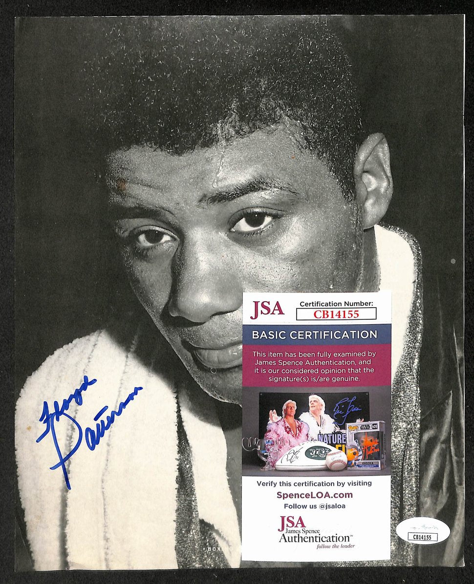 Floyd Patterson Signed/Autographed B&W Magazine Page Boxing JSA 210724