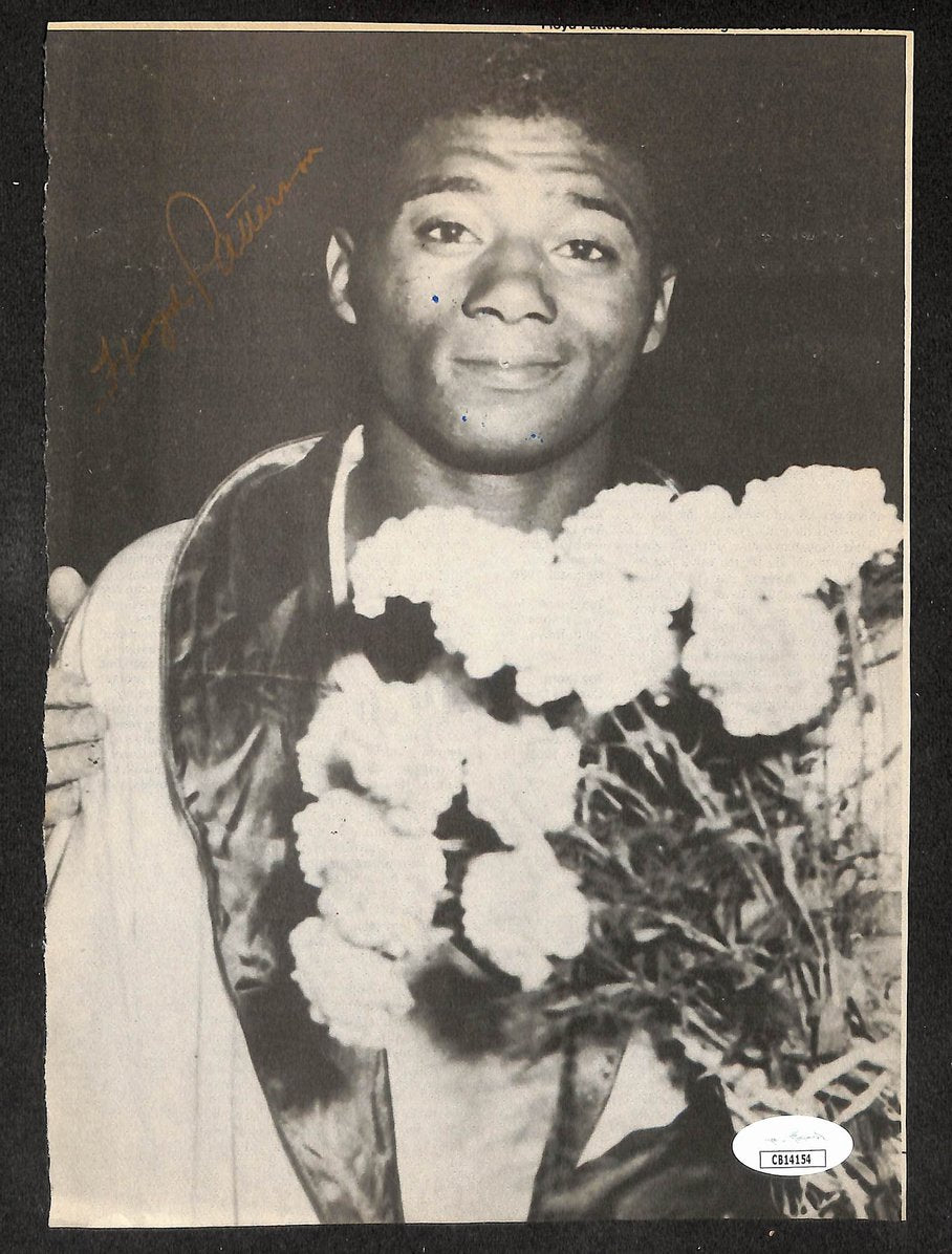 Floyd Patterson Signed/Autographed B&W Magazine Page Boxing JSA 210725