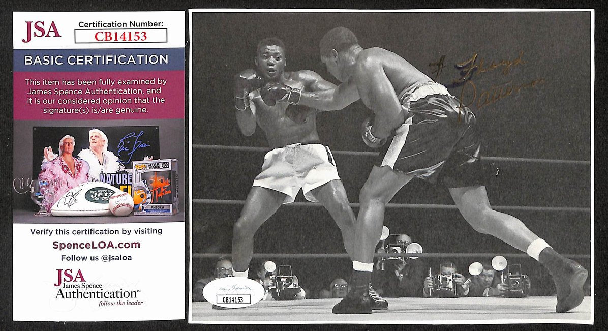 Floyd Patterson Signed/Autographed B&W Magazine Page Boxing JSA 210726