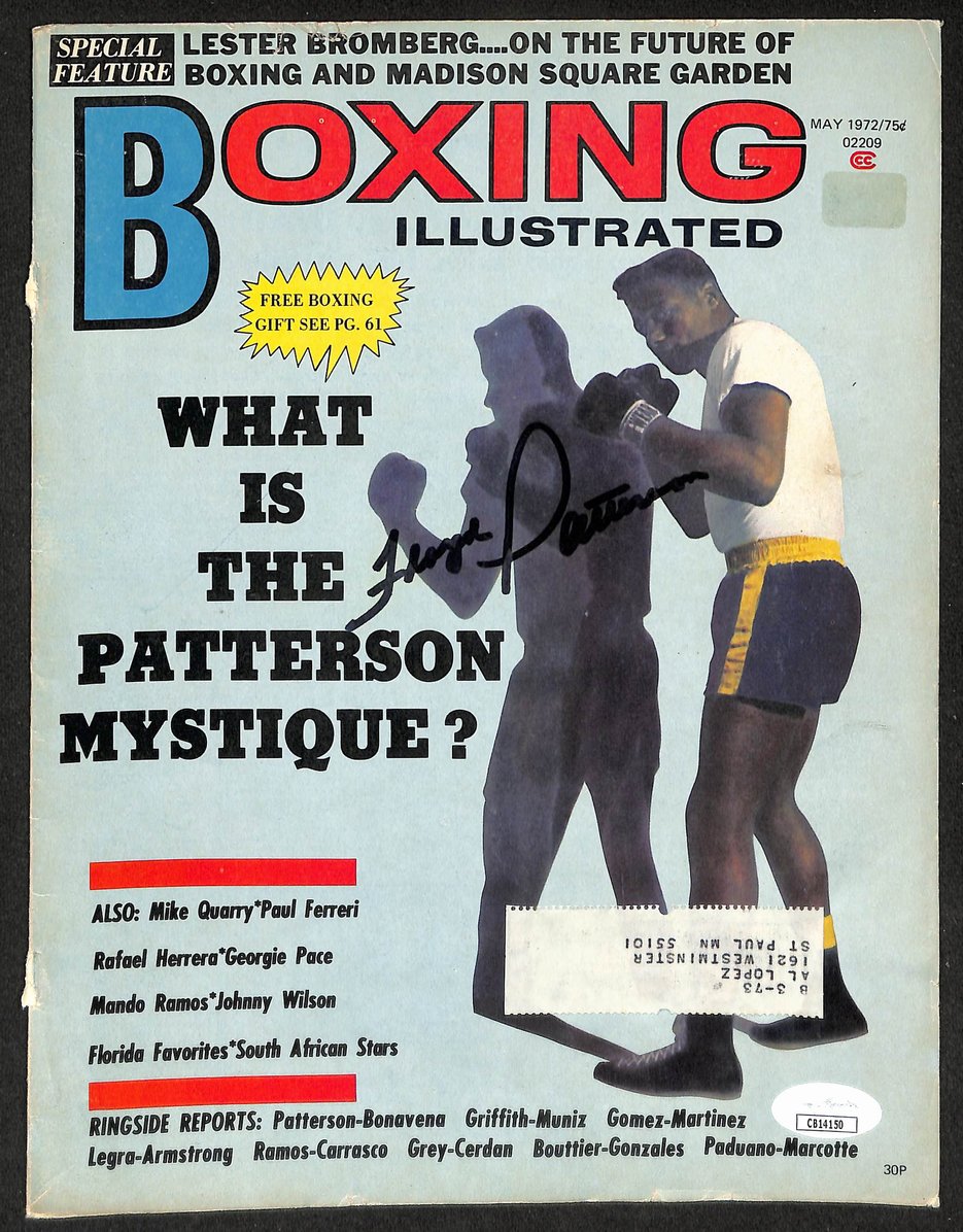 Floyd Patterson Signed/Autographed 1972 Boxing Illustrated Cover Boxing JSA 0729