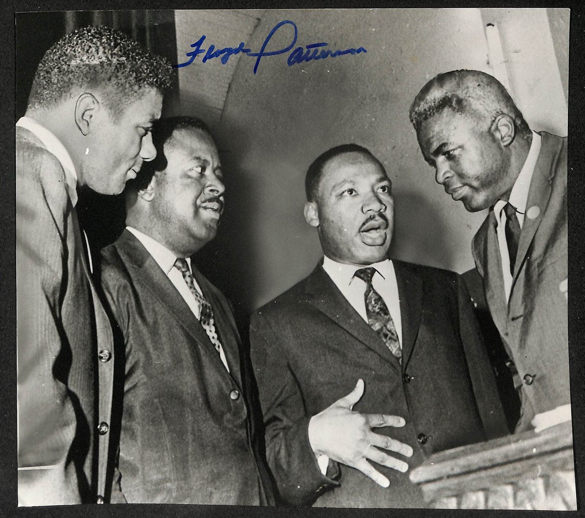 Floyd Patterson Signed/Autographed 8x10 Photo w/ MLK Boxing JSA 210731