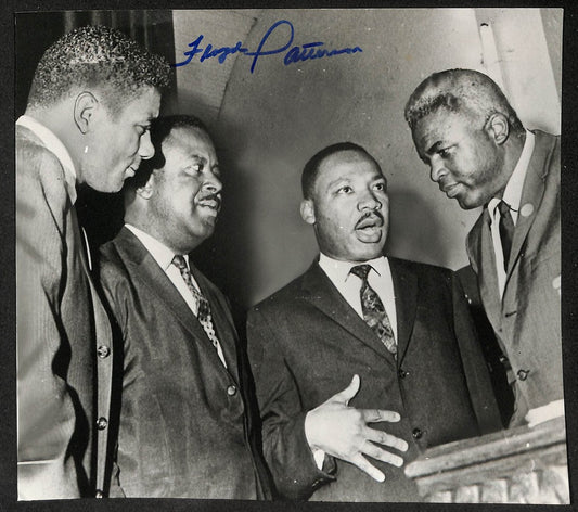 Floyd Patterson Signed/Autographed 8x10 Photo w/ MLK Boxing JSA 210731
