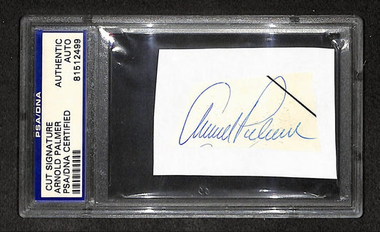 Arnold Palmer Signed/Autographed Cut Signature Golf HOF PSA/DNA 210739
