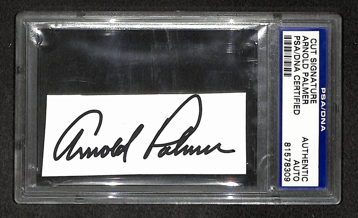 Arnold Palmer Signed/Autographed Cut Signature Golf HOF PSA/DNA 210740