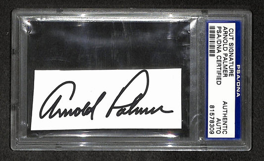 Arnold Palmer Signed/Autographed Cut Signature Golf HOF PSA/DNA 210740