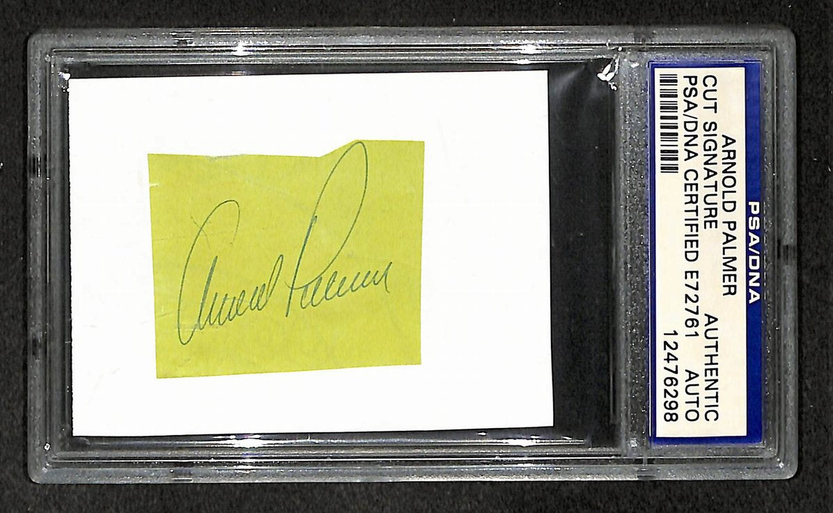 Arnold Palmer Signed/Autographed Cut Signature Golf HOF PSA/DNA 210742