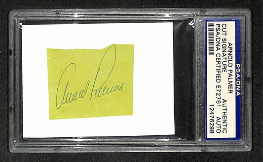 Arnold Palmer Signed/Autographed Cut Signature Golf HOF PSA/DNA 210742