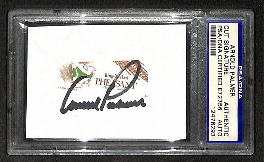 Arnold Palmer Signed/Autographed Cut Signature Golf HOF PSA/DNA 210743