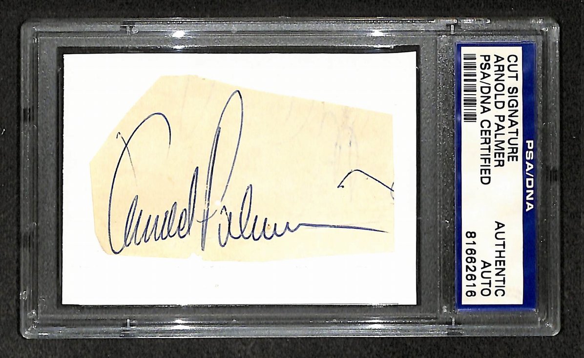 Arnold Palmer Signed/Autographed Cut Signature Golf HOF PSA/DNA 210744
