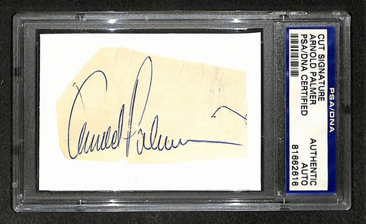 Arnold Palmer Signed/Autographed Cut Signature Golf HOF PSA/DNA 210744