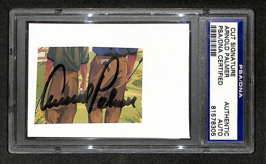 Arnold Palmer Signed/Autographed Cut Signature Golf HOF PSA/DNA 210745