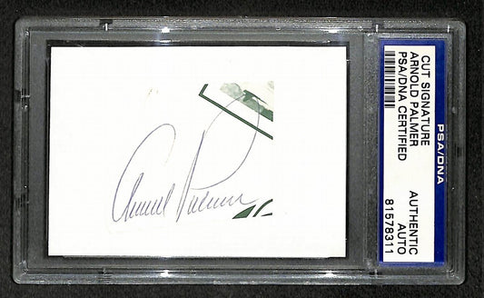 Arnold Palmer Signed/Autographed Cut Signature Golf HOF PSA/DNA 210746