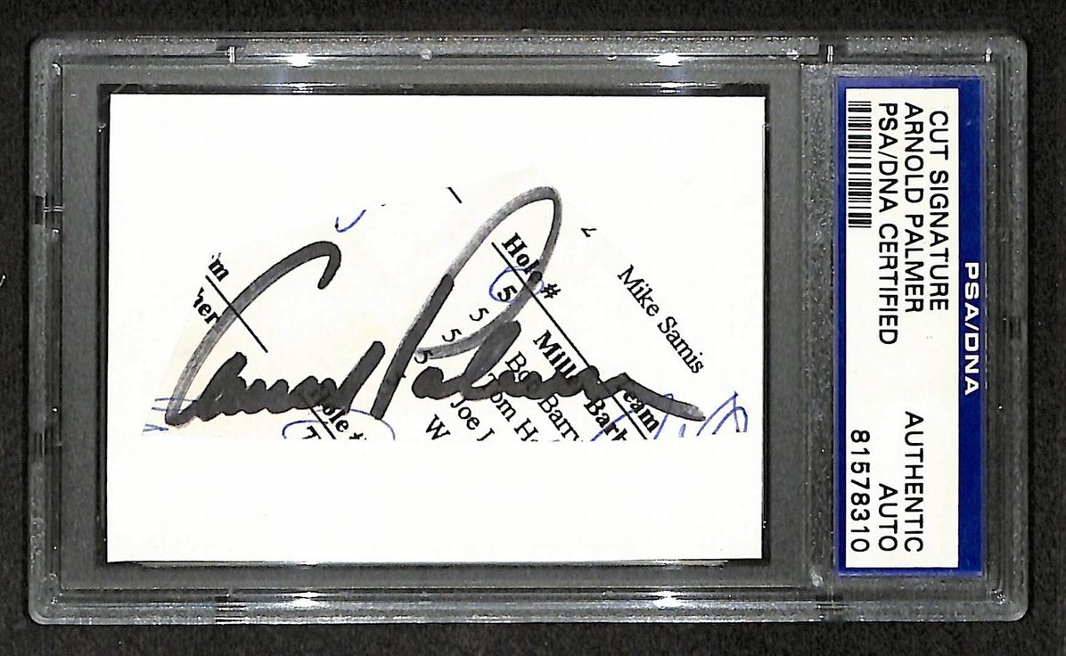 Arnold Palmer Signed/Autographed Cut Signature Golf HOF PSA/DNA 210747