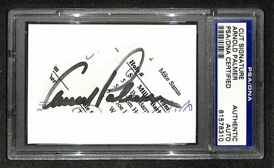 Arnold Palmer Signed/Autographed Cut Signature Golf HOF PSA/DNA 210747