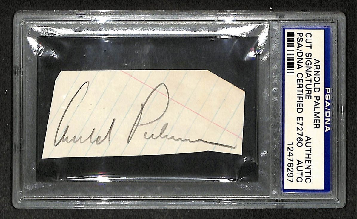 Arnold Palmer Signed/Autographed Cut Signature Golf HOF PSA/DNA 210749