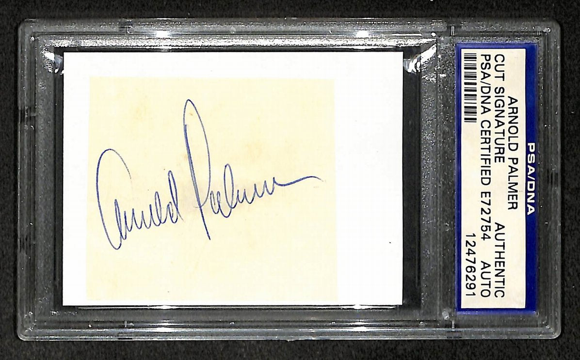 Arnold Palmer Signed/Autographed Cut Signature Golf HOF PSA/DNA 210750