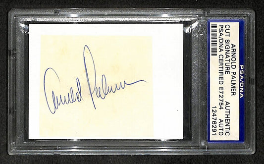 Arnold Palmer Signed/Autographed Cut Signature Golf HOF PSA/DNA 210750