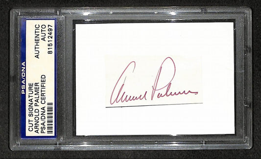 Arnold Palmer Signed/Autographed Cut Signature Golf HOF PSA/DNA 210751
