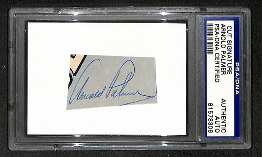 Arnold Palmer Signed/Autographed Cut Signature Golf HOF PSA/DNA 210752